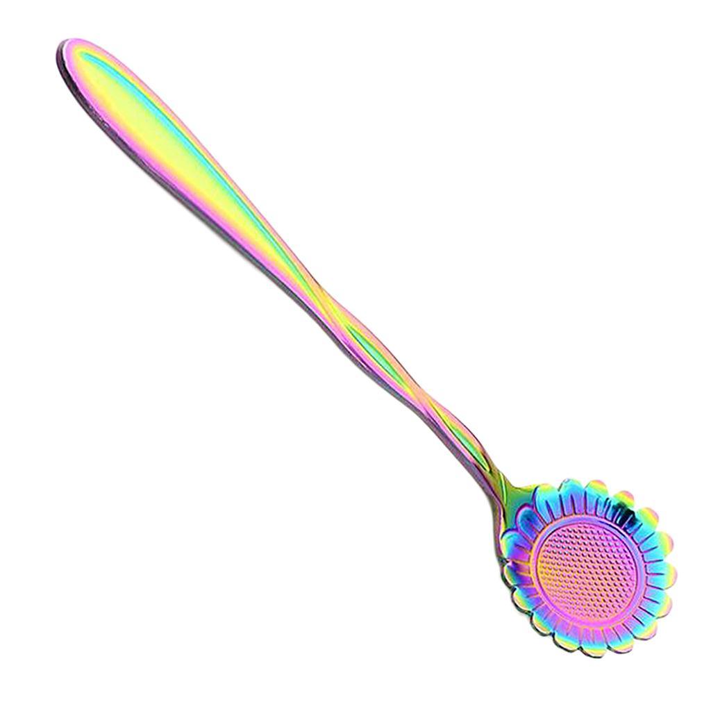 Maxbell Teaspoons Stainless Steel Coffee Tea Spoon Dessert Sugar Spoons Colorful 5 - Aladdin Shoppers