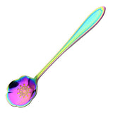 Maxbell Teaspoons Stainless Steel Coffee Tea Spoon Dessert Sugar Spoons Colorful 6 - Aladdin Shoppers