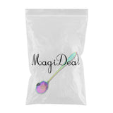 Maxbell Teaspoons Stainless Steel Coffee Tea Spoon Dessert Sugar Spoons Colorful 6 - Aladdin Shoppers