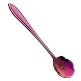 Maxbell Teaspoons Stainless Steel Coffee Tea Spoon Dessert Sugar Spoons Purple 6 - Aladdin Shoppers