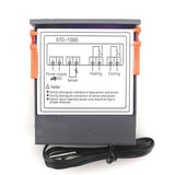 Maxbell Temperature Controller STC-1000 Digital Outlet Thermostat, Pre-wired, 2 Stage Heating and Cooling Mode, 24V 10A - Aladdin Shoppers