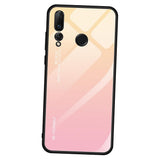 Maxbell Tempered Glass Gradient Color Mobile Phone Case Cover for Huawei Nova 4 A - Aladdin Shoppers