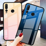 Maxbell Tempered Glass Gradient Color Mobile Phone Case Cover for Huawei Nova 4 A - Aladdin Shoppers