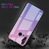 Maxbell Tempered Glass Gradient Color Mobile Phone Case Cover for Huawei Nova 4 B - Aladdin Shoppers