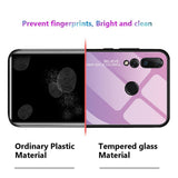 Maxbell Tempered Glass Gradient Color Mobile Phone Case Cover for Huawei Nova 4 B - Aladdin Shoppers