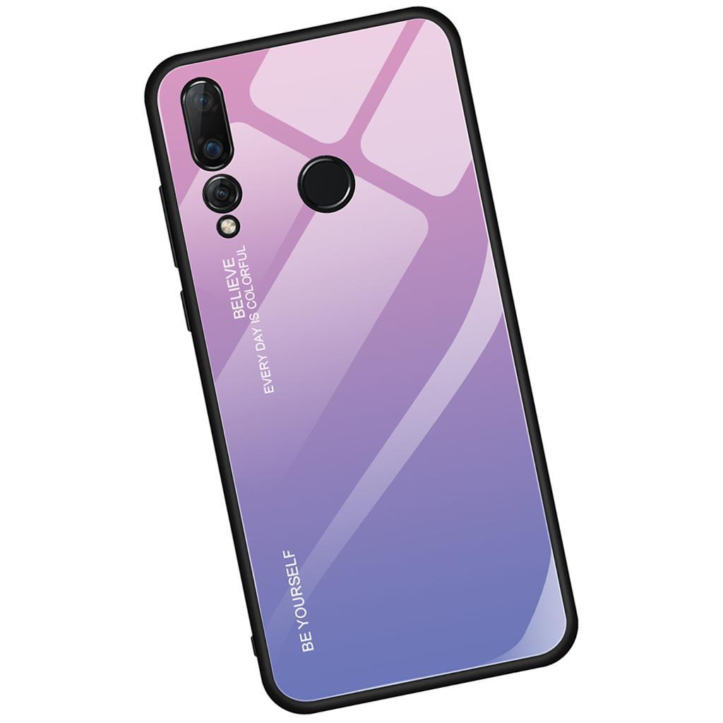 Maxbell Tempered Glass Gradient Color Mobile Phone Case Cover for Huawei Nova 4 B - Aladdin Shoppers