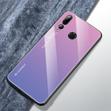 Maxbell Tempered Glass Gradient Color Mobile Phone Case Cover for Huawei Nova 4 B - Aladdin Shoppers