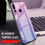 Maxbell Tempered Glass Gradient Color Mobile Phone Case Cover for Huawei Nova 4 B - Aladdin Shoppers