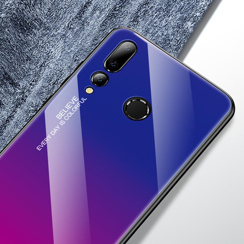 Maxbell Tempered Glass Gradient Color Mobile Phone Case Cover for Huawei Nova 4 D - Aladdin Shoppers