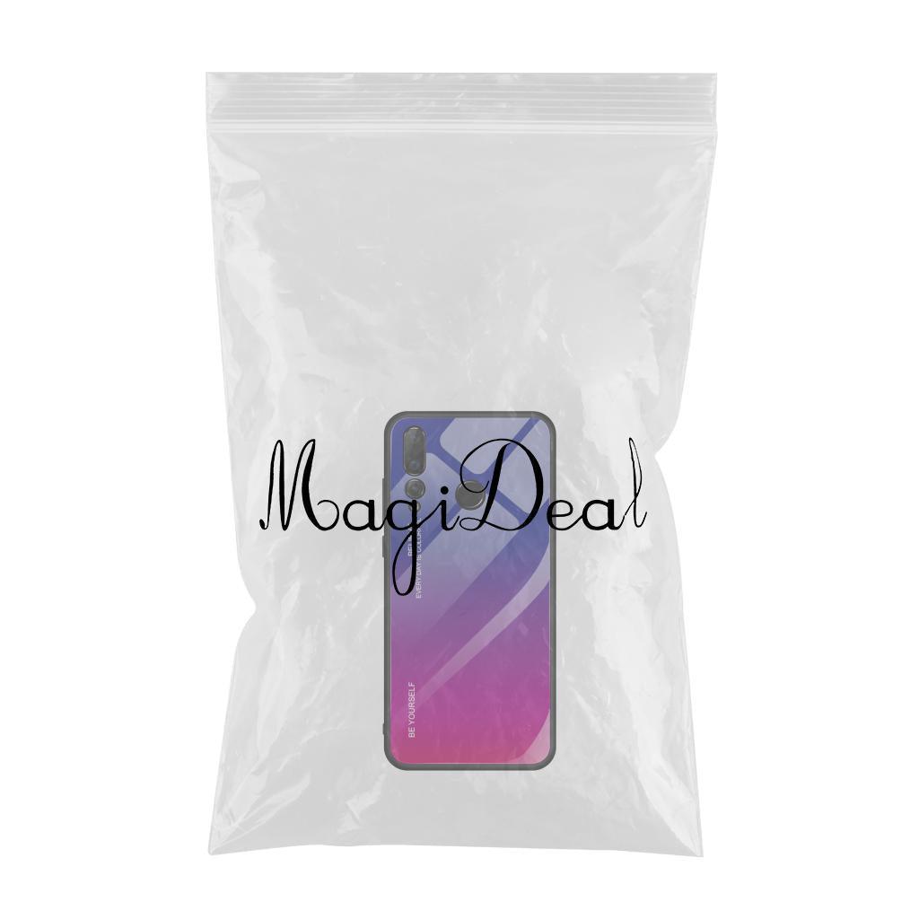 Maxbell Tempered Glass Gradient Color Mobile Phone Case Cover for Huawei Nova 4 D - Aladdin Shoppers