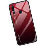 Maxbell Tempered Glass Gradient Color Mobile Phone Case Cover for Huawei Nova 4 E - Aladdin Shoppers