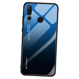 Maxbell Tempered Glass Gradient Color Mobile Phone Case Cover for Huawei Nova 4 G - Aladdin Shoppers
