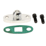 Maxbell TF008 Turbo Oil Feed Inlet Flange + Gasket Adapter Kit 10AN Fitting T3 T4 Center Hole Threaded - Aladdin Shoppers