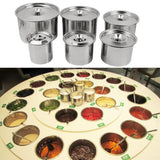 Maxbell Thicken Stainless Steel Hotel Kitchen Tableware Condiment Pot Oil Can 10CM - Aladdin Shoppers