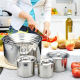 Maxbell Thicken Stainless Steel Hotel Kitchen Tableware Condiment Pot Oil Can 10CM