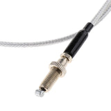 Maxbell Throttle Cable Wire Assembly Universal Stainless Braided Steel Silver - Aladdin Shoppers