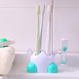 Maxbell Toothbrush Holder Children Tooth Brushing Hourglass 3 Mins Countdown Timer - Aladdin Shoppers
