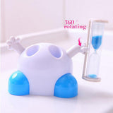 Maxbell Toothbrush Holder Children Tooth Brushing Hourglass 3 Mins Countdown Timer - Aladdin Shoppers