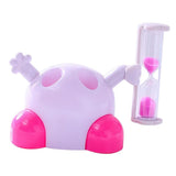 Maxbell Toothbrush Holder Children Tooth Brushing Hourglass 3 Mins Countdown Timer - Aladdin Shoppers