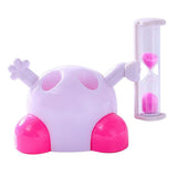 Maxbell Toothbrush Holder Children Tooth Brushing Hourglass 3 Mins Countdown Timer - Aladdin Shoppers