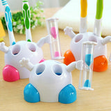 Maxbell Toothbrush Holder Children Tooth Brushing Hourglass 3 Mins Countdown Timer - Aladdin Shoppers