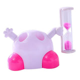 Maxbell Toothbrush Holder Children Tooth Brushing Hourglass 3 Mins Countdown Timer - Aladdin Shoppers