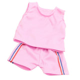 Maxbell Tops Pants Sports Uniform Clothes Dress Up for 18inch Doll Pink