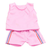 Maxbell Tops Pants Sports Uniform Clothes Dress Up for 18inch Doll Pink - Aladdin Shoppers