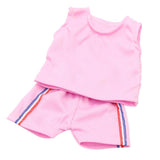 Maxbell Tops Pants Sports Uniform Clothes Dress Up for 18inch Doll Pink - Aladdin Shoppers