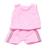 Maxbell Tops Pants Sports Uniform Clothes Dress Up for 18inch Doll Pink - Aladdin Shoppers