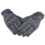 Maxbell Touch Screen Leather Motorcycle Full Finger Gloves Motorbike Racing Moto L - Aladdin Shoppers