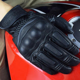 Maxbell Touch Screen Leather Motorcycle Full Finger Gloves Motorbike Racing Moto L - Aladdin Shoppers