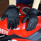 Maxbell Touch Screen Leather Motorcycle Full Finger Gloves Motorbike Racing Moto L - Aladdin Shoppers