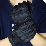 Maxbell Touch Screen Leather Motorcycle Full Finger Gloves Motorbike Racing Moto L - Aladdin Shoppers