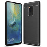 Maxbell TPU Carbon Case Protection Phone Cover for Huawei Mate 20 X Black - Aladdin Shoppers