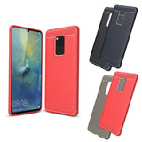 Maxbell TPU Carbon Case Protection Phone Cover for Huawei Mate 20 X Black - Aladdin Shoppers
