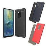 Maxbell TPU Carbon Case Protection Phone Cover for Huawei Mate 20 X Black - Aladdin Shoppers