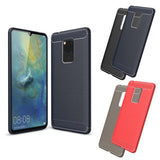 Maxbell TPU Carbon Case Protection Phone Cover for Huawei Mate 20 X Black - Aladdin Shoppers