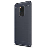 Maxbell TPU Carbon Case Protection Phone Cover for Huawei Mate 20 X Dark Blue - Aladdin Shoppers