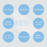 Maxbell Transparent Anti Wrinkle Forehead Pad Reusable Silicone Invisible Chest Pad - Aladdin Shoppers