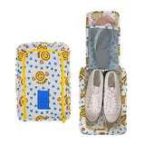 Maxbell Travel Portable Shoes Towels Pouch Storage Organizer Bag Yellow Smiling Face - Aladdin Shoppers