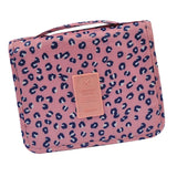 Maxbell Travel Toiletry Unisex Makeup Cosmetic Storage Wash Bag pink leopard