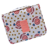 Maxbell Travel Toiletry Unisex Makeup Cosmetic Storage Wash Bag Pink smile face - Aladdin Shoppers