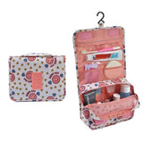 Maxbell Travel Toiletry Unisex Makeup Cosmetic Storage Wash Bag Pink smile face - Aladdin Shoppers
