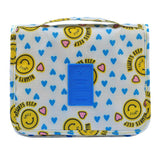 Maxbell Travel Toiletry Unisex Makeup Cosmetic Storage Wash Bag Yellow smile face - Aladdin Shoppers