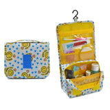 Maxbell Travel Toiletry Unisex Makeup Cosmetic Storage Wash Bag Yellow smile face - Aladdin Shoppers