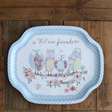 Maxbell Tray Fruit Dish plate Home Decoration Kitchenware blue - Aladdin Shoppers