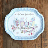 Maxbell Tray Fruit Dish plate Home Decoration Kitchenware blue - Aladdin Shoppers