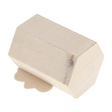 Maxbell Tree Design Unfinished Wood Pen Container Storage Box for Kids DIY Crafts Supplies