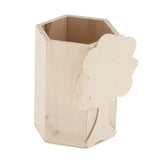 Maxbell Tree Design Unfinished Wood Pen Container Storage Box for Kids DIY Crafts Supplies - Aladdin Shoppers